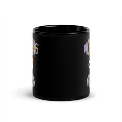 Morning Vibe Black Glossy Mug
