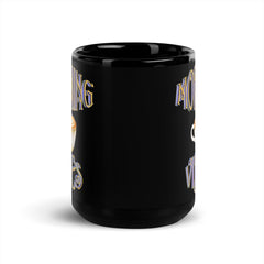 Morning Vibe Black Glossy Mug