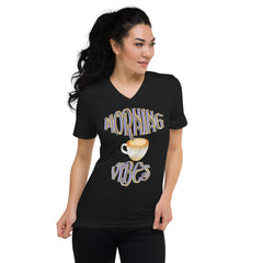 Morning Vibes Unisex Short Sleeve V-Neck T-Shirt