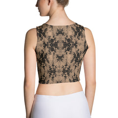 Weekend Famous Faux Lace Crop Top Romantic