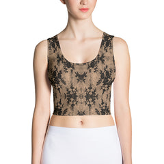 Weekend Famous Faux Lace Crop Top Romantic