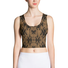 Weekend Famous Faux Lace Crop Top Bare