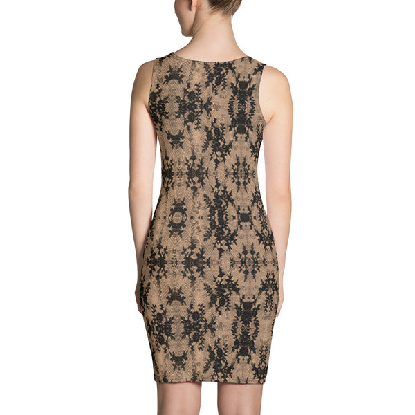 Weekend Famous Faux Lace Dress Romantic
