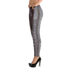 Faux Python Print Leggings