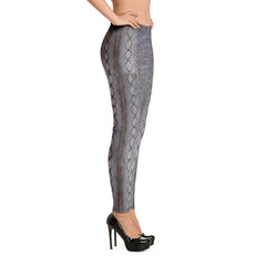 Faux Python Print Leggings