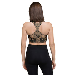 Weekend Famous Faux Lace Longline sports bra Romantic