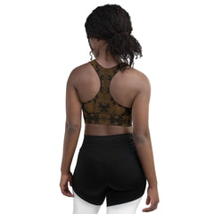 Longline sports bra Brown