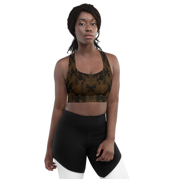 Longline sports bra Brown