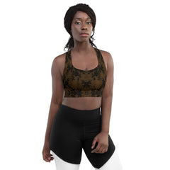 Longline sports bra Brown