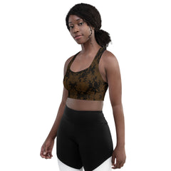 Longline sports bra Brown