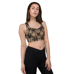 Weekend Famous Faux Lace Longline sports bra Romantic