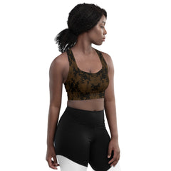 Longline sports bra Brown