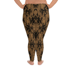 Weekend Famous Faux Lace Plus Size Leggings Bare
