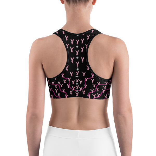 Ribbons Of Hope Sports Bra