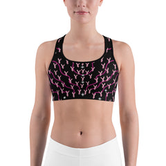 Ribbons Of Hope Sports Bra