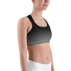 Weekend Famous Ombre Black\Grey Sports bra