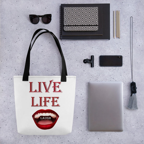 Live Life and Laugh Tote bag