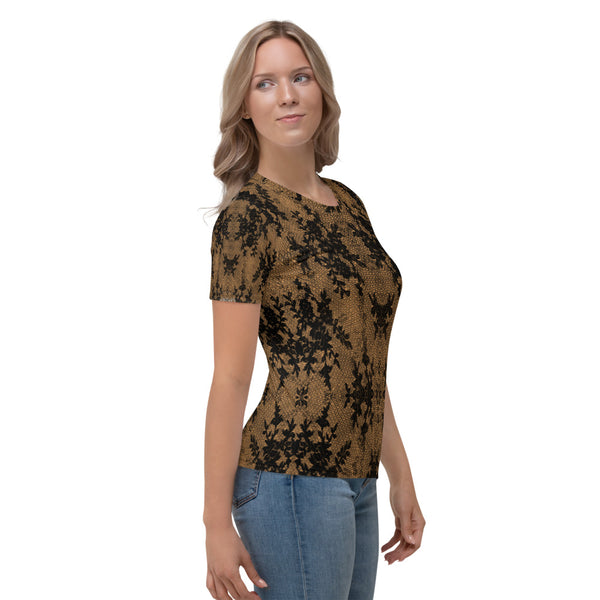 Weekend Famous Faux Lace Women's T-shirt Romantic