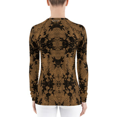 Weekend Famous Faux Lace Women's Rash Guard Bare [The Sleeves]