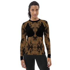 Faux Lace and Bra Women's Rash Guard Bare
