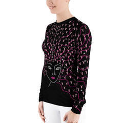 Ribbons Of Hope Women's Rash Guard [The Sleeves]