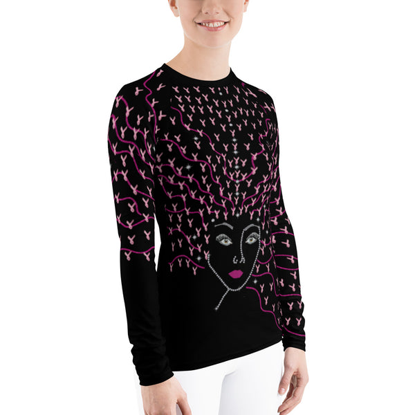 Ribbons Of Hope Women's Rash Guard [The Sleeves]