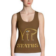 Weekend Famous V.I.P  Status ll Tank Top Brown