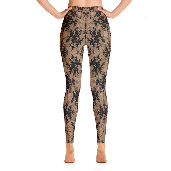 Weekend Famous Faux Lace Yoga Leggings Romantic