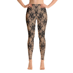 Weekend Famous Faux Lace Yoga Leggings Romantic