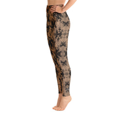 Weekend Famous Faux Lace Yoga Leggings Romantic
