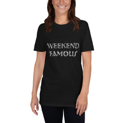 Weekend Famous Faux Bling Short-Sleeve Unisex T-Shirt