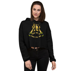 Poppin Champagne Crop Hoodie